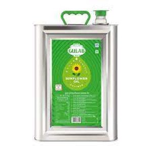 Gulab Sunflower Oil 15 Lt (Tin)